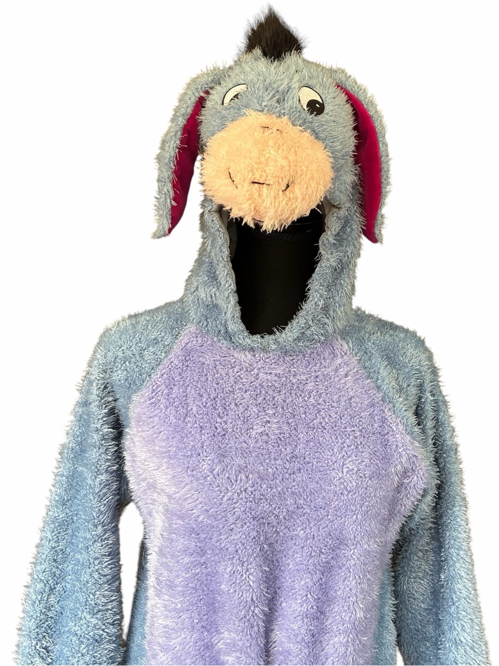 Disney EEYORE Winnie the Pooh Plush Fuzzy Halloween Costume Child M 10/12 Warm